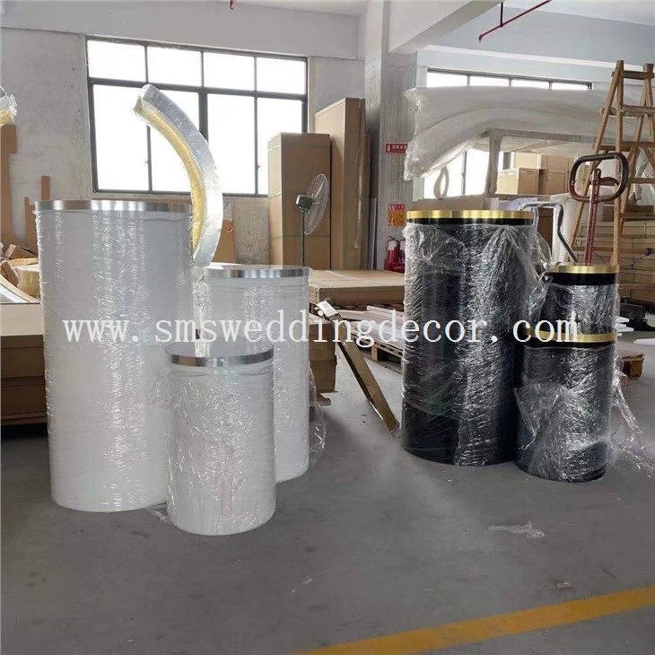 round acrylic display pedestal