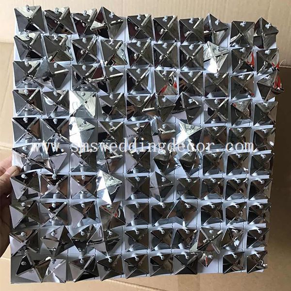 silver shimmer wall