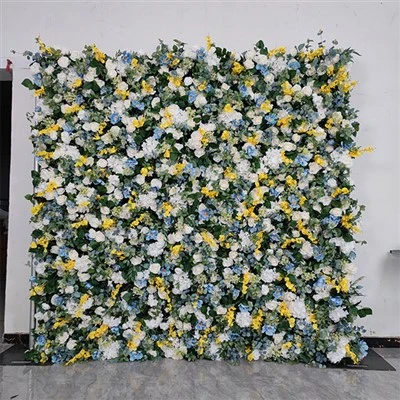 Decor de perete cu flori pentru nunta